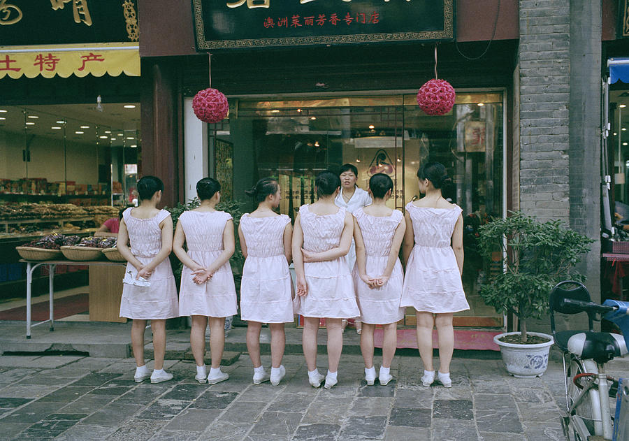 Street Scene In Xian In China Photograph by Shaun Higson