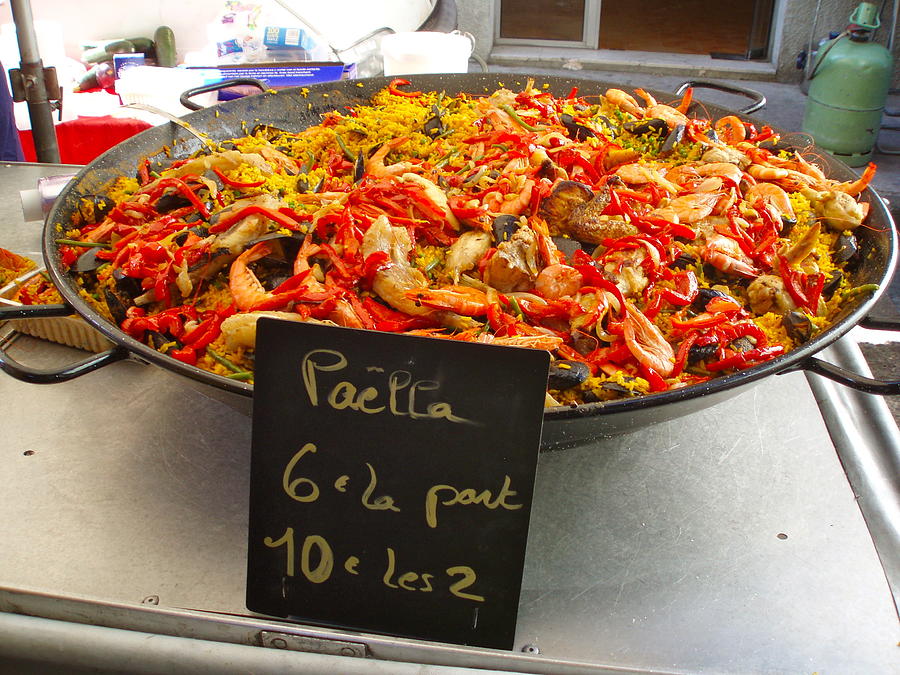 Paella Photograph - Street Seafood by Jacqueline Cappadora