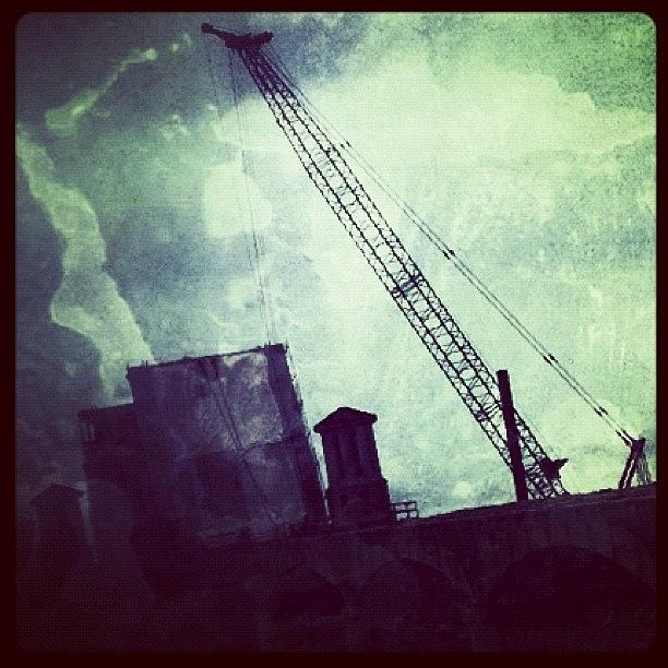 Crane Photograph - #street #staugustinefl #bridge #crane by Sherry Buchy