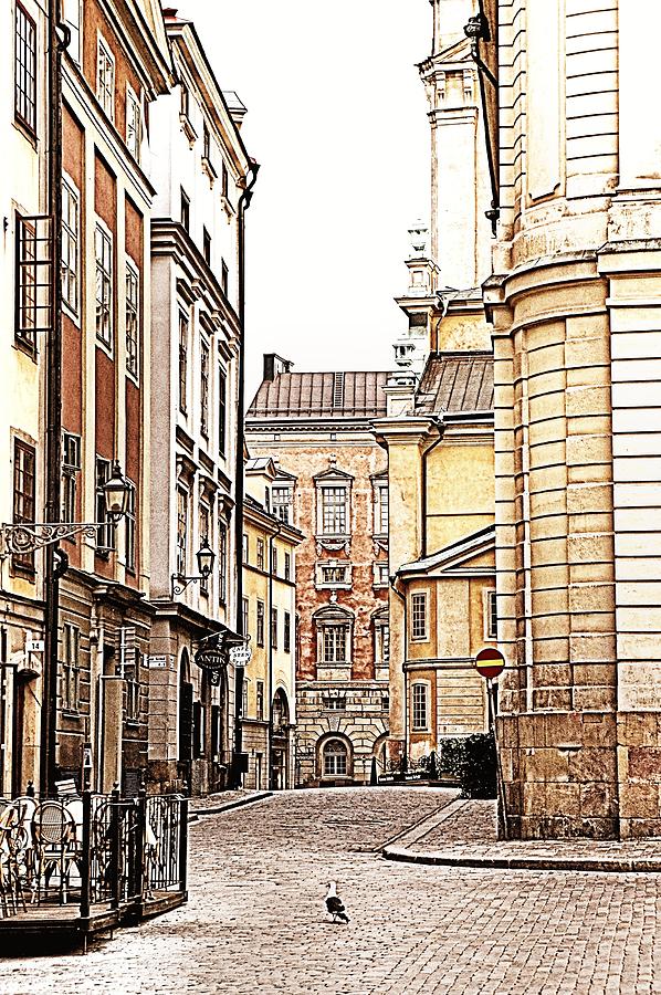 Streets of Gamla Stan Photograph by Jenny Hudson