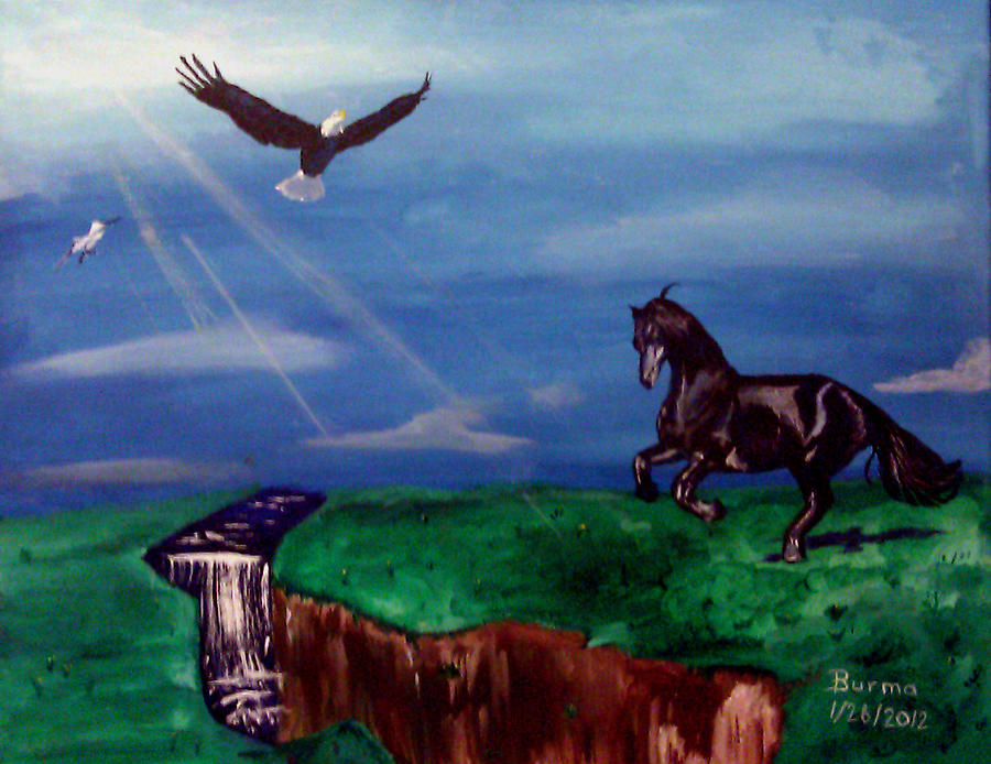 Strenght and Flight Painting by Burma Brown