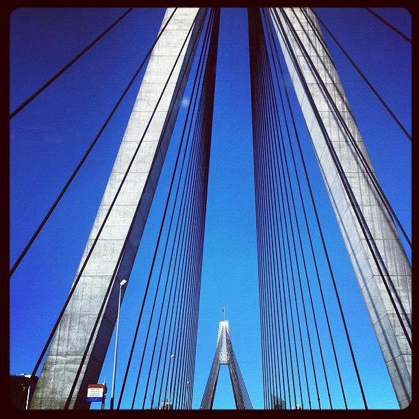 Bridge Photograph - Strength And Beauty #iphoneography by Kendall Saint