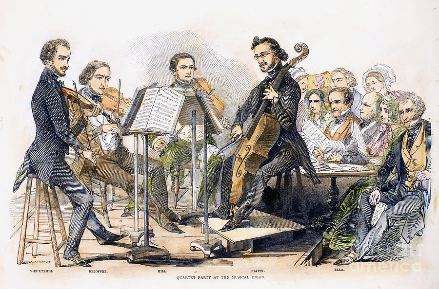 String Quartet, 1846 Photograph by Granger