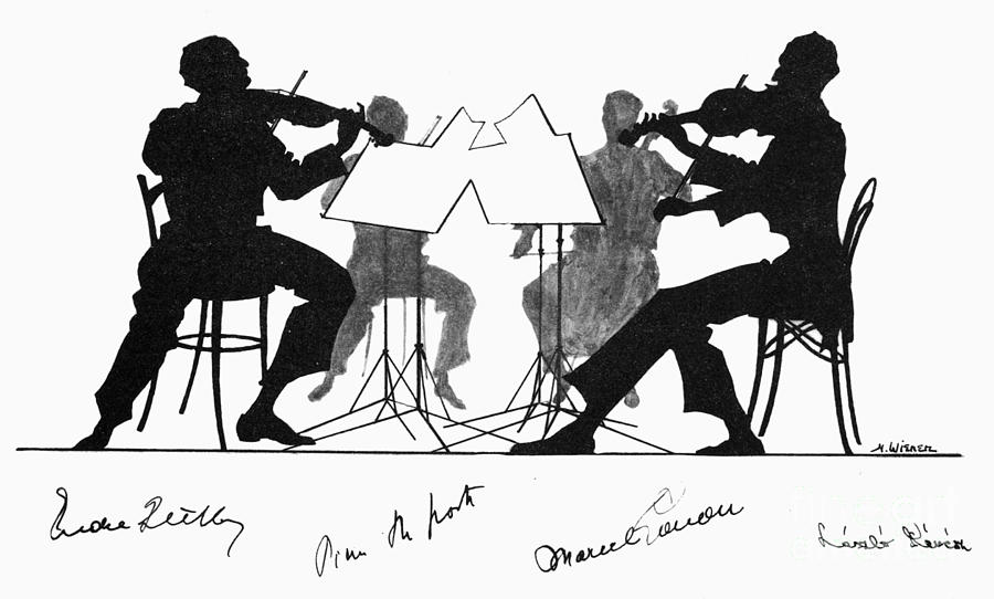 Cello Photograph - STRING QUARTET, c1935 by Hilda Wiener