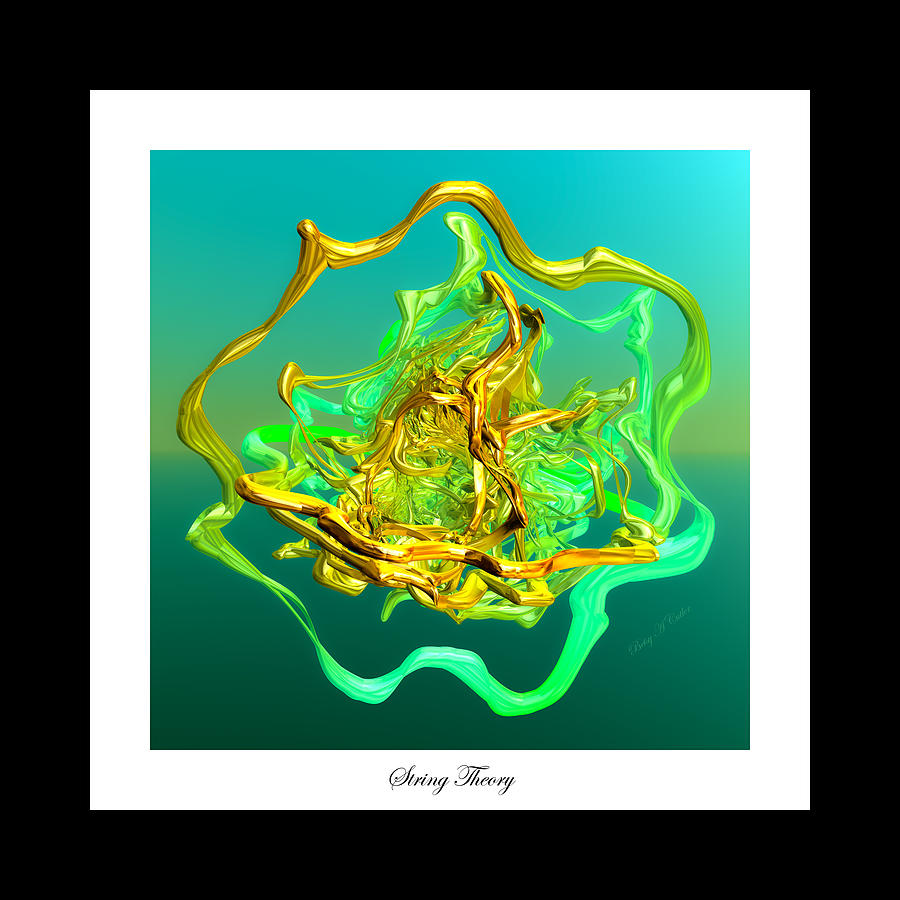 Abstract Digital Art - String Theory D by Betsy Knapp
