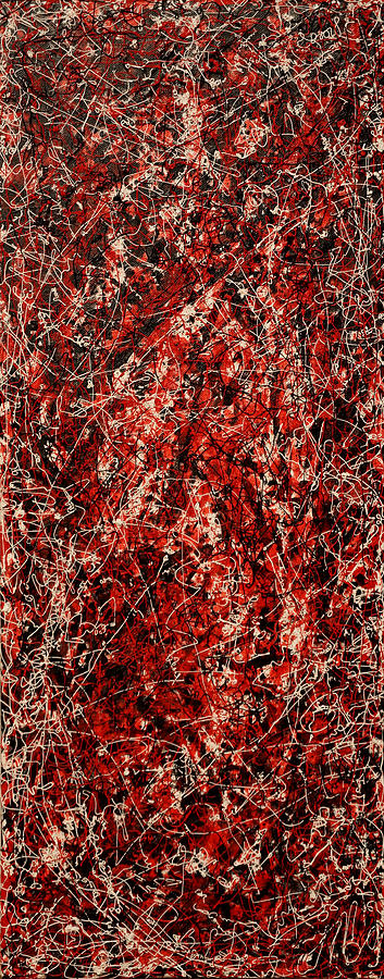 String Theory Number 8 Painting by Joe Michelli