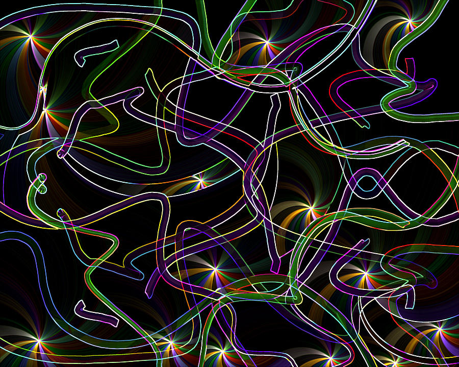 String Theory Starlight Digital Art by Lynda Lehmann
