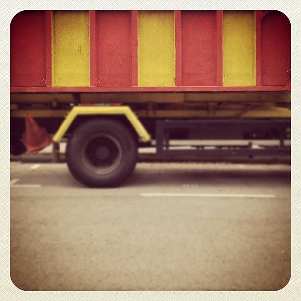 Abstract Photograph - Stripes On A Truck. #truck #lorry by Gabriel Kang