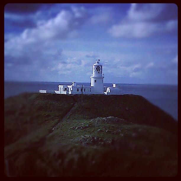 Lighthouse Photograph - Strumblehead Wales #lighthouse #wales by Rachel Williams