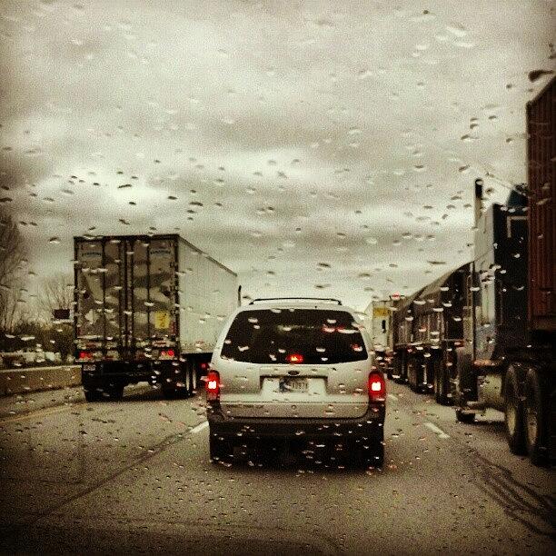 Stuck In Traffic And Here Comes The Rain Photograph by Immortal Dreams