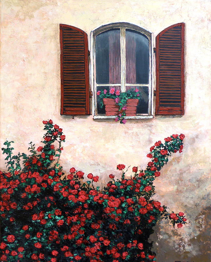 Studio Window Painting by Tom Roderick
