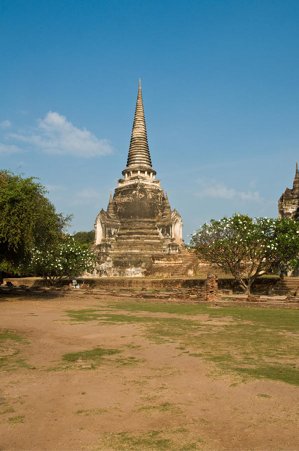 Stupa chedi of a Wat in Thailand Photograph by U Schade