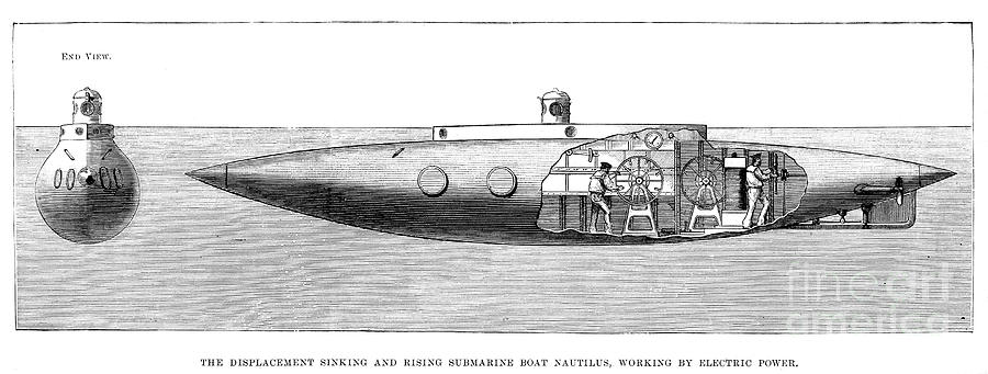 Submarine: Nautilus Photograph by Granger