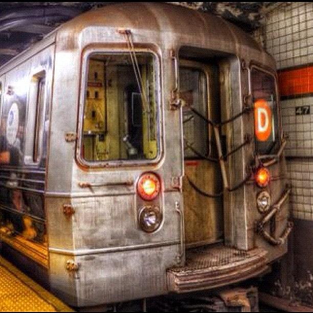 Train Photograph - #subway #hdr #nyc  #nysubway #dtrain by Roman Kruglov