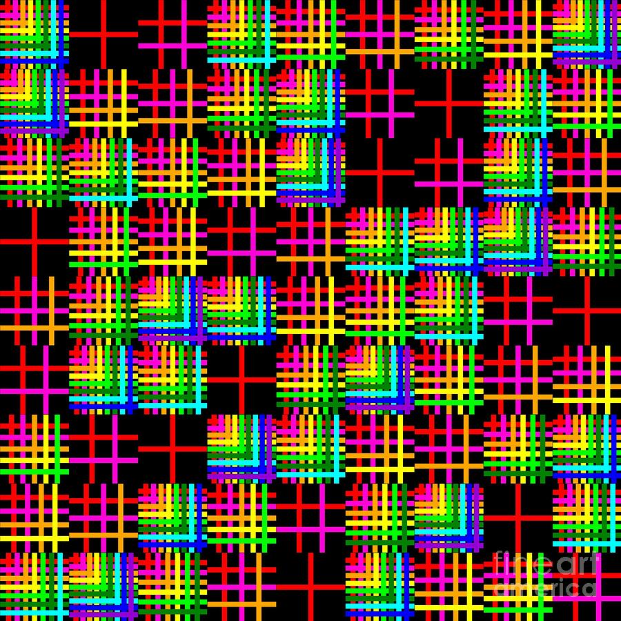 Sudoku Regular Criss-Crossed Lines Digital Art by Ron Brown