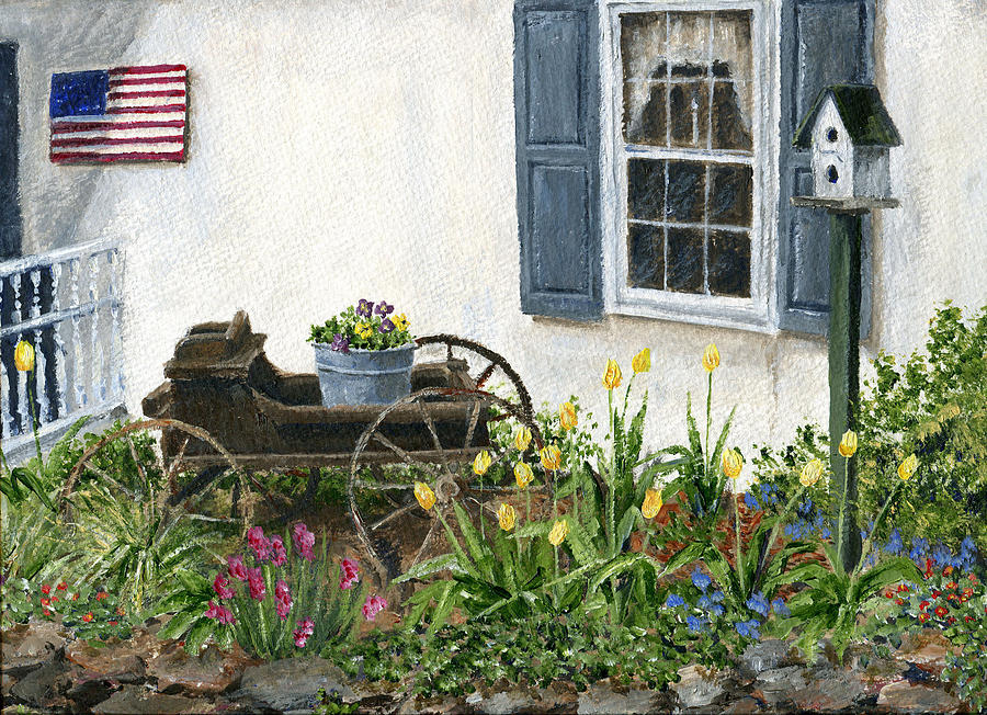Sues House Painting by Margie Perry