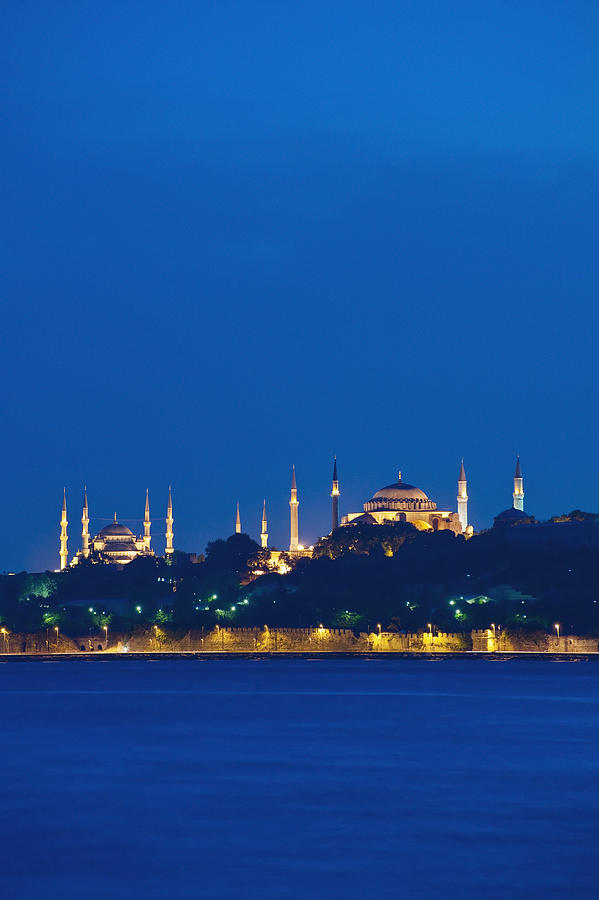 Sultanahmet Or Blue Mosque And Hagia Photograph by Axiom Photographic