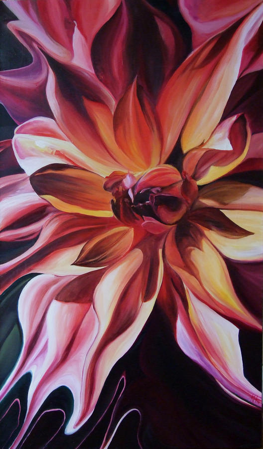 Nature Painting - Sultry Bloom by Karen Hurst