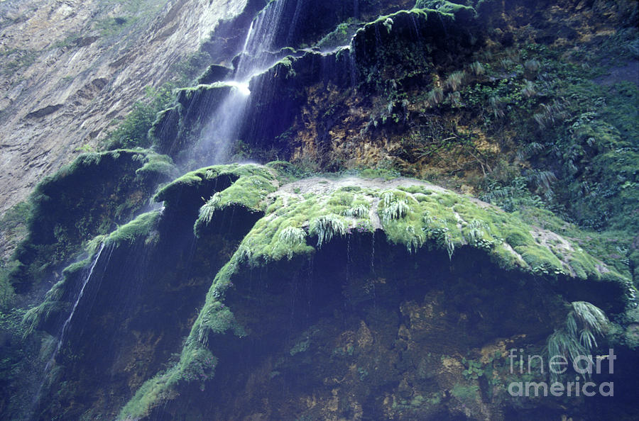 Waterfall Photograph - SUMIDERO CANYON WATERFALL Chiapas Mexico by John  Mitchell