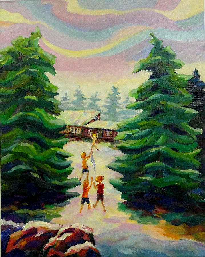 Summer at the Cottage Painting by Naomi Gerrard