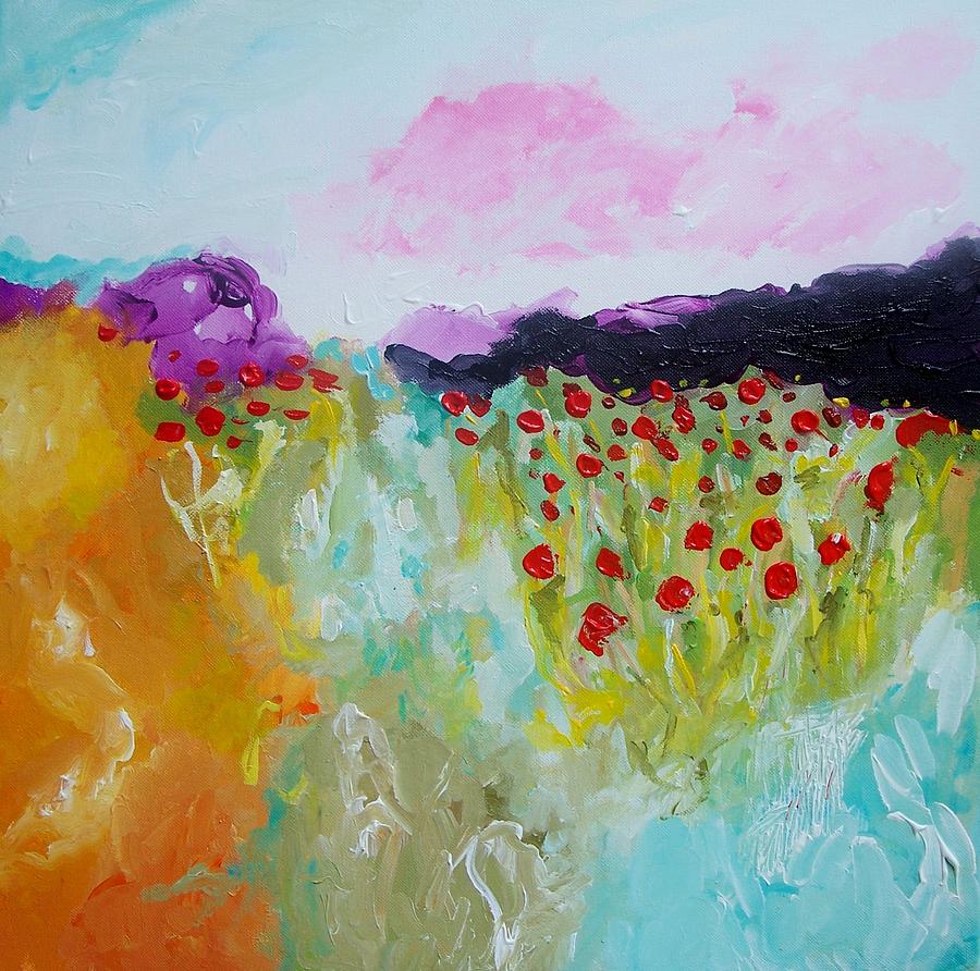 Abstract Painting - Summer Field by Autumn Rose