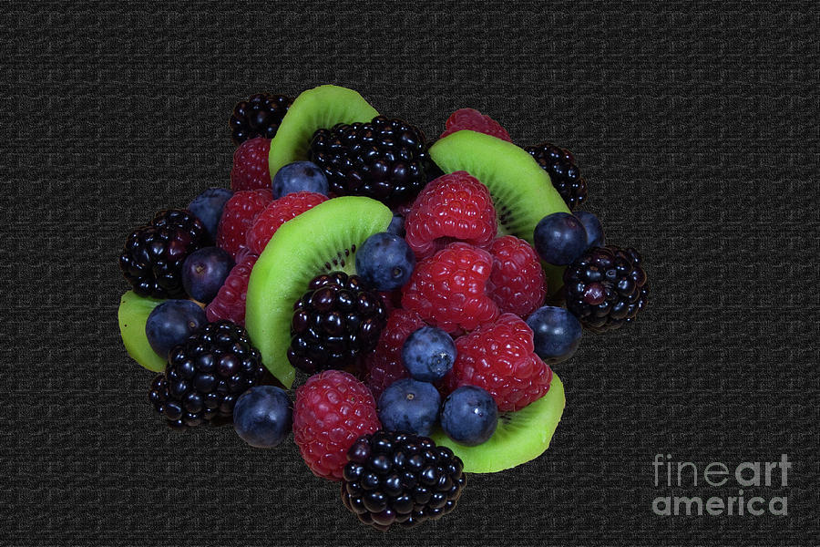 Raspberry Photograph - Summer Fruit Medley by Michael Waters
