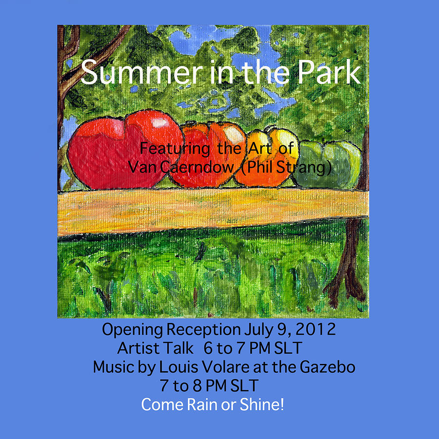Summer in the Park - poster Photograph by Phil Strang