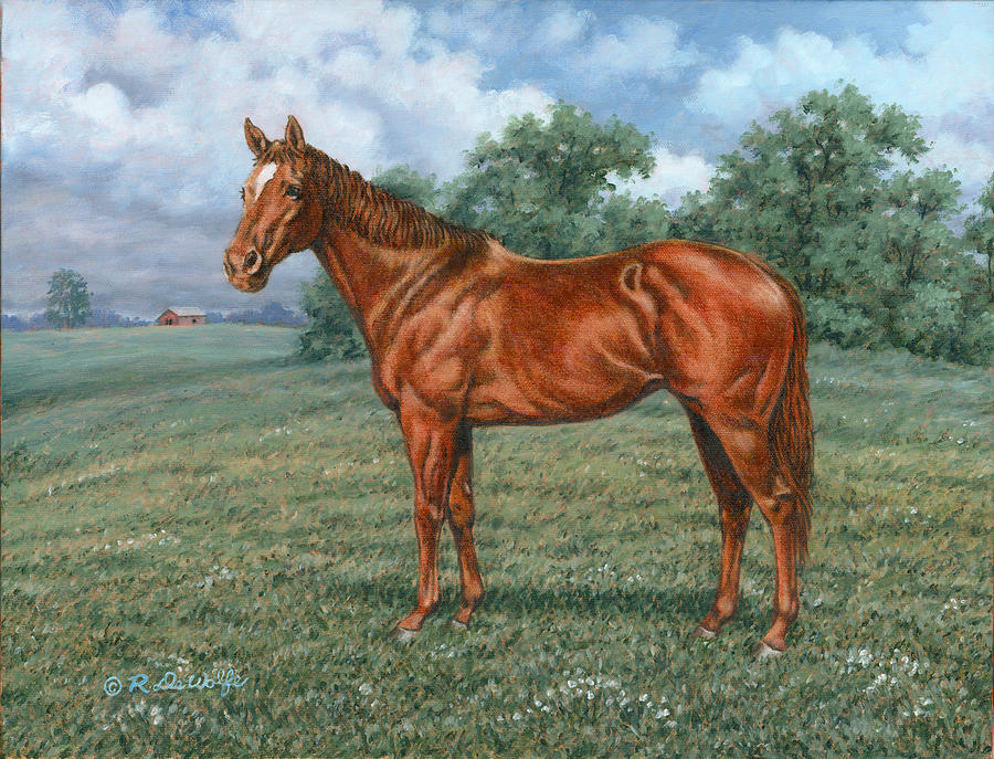 Animal Painting - Summer Pasture by Richard De Wolfe