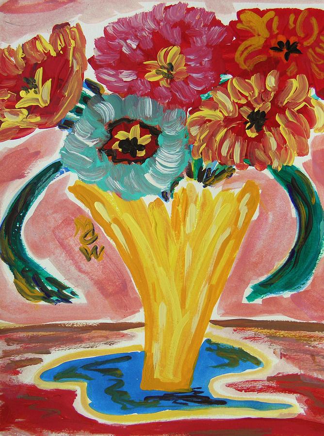 Flower Painting - Summer Season 2012 Blooms by Mary Carol Williams