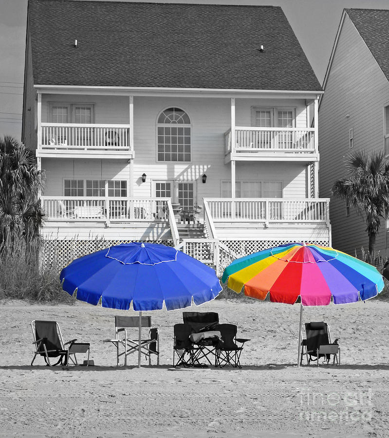 Summer Umbrellas Photograph by Bob and Nancy Kendrick