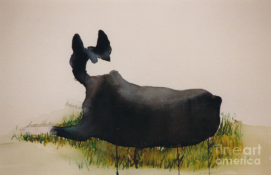 Boston Terrier Painting - Summertime by Susan Herber
