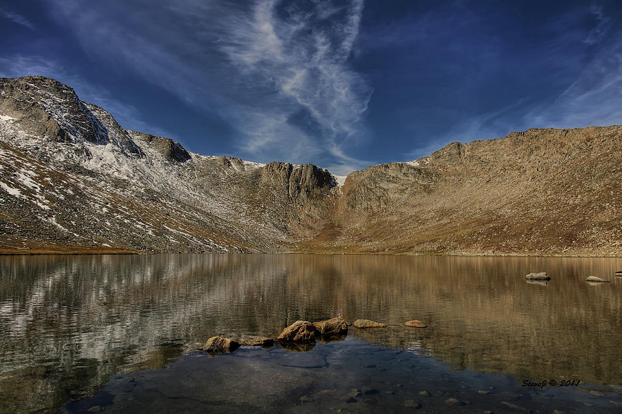 Summit Lake in September Photograph by Stephen Johnson