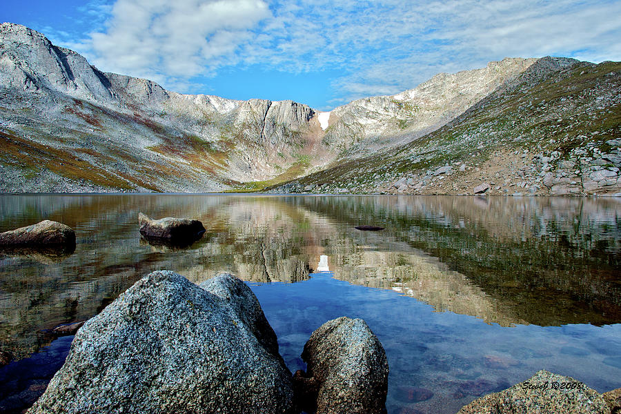 Summit Lake Reflections Photograph by Stephen Johnson