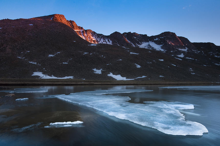 Summit Lake Twilight Photograph by Ryan Heffron