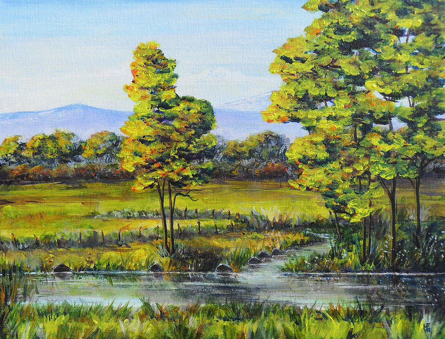 Sumner Autumn Painting by Shirley Heyn