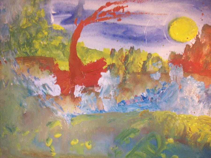Tree Painting - Sun Dance by Judith Desrosiers