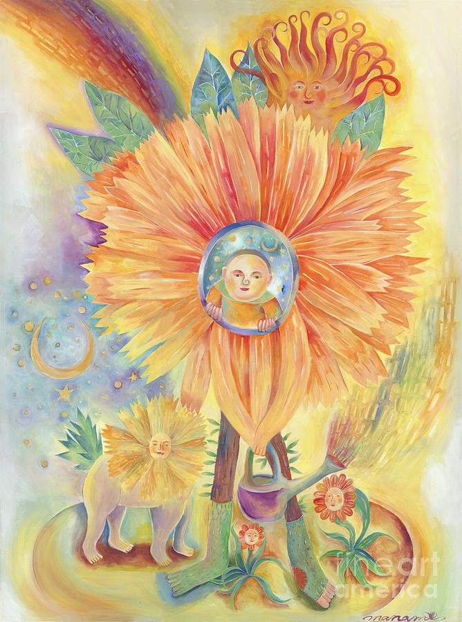 Sun Of God Painting by Manami Lingerfelt
