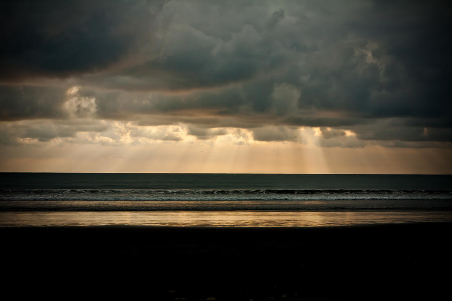 Sun Rays on the Ocean Photograph by Anthony Doudt