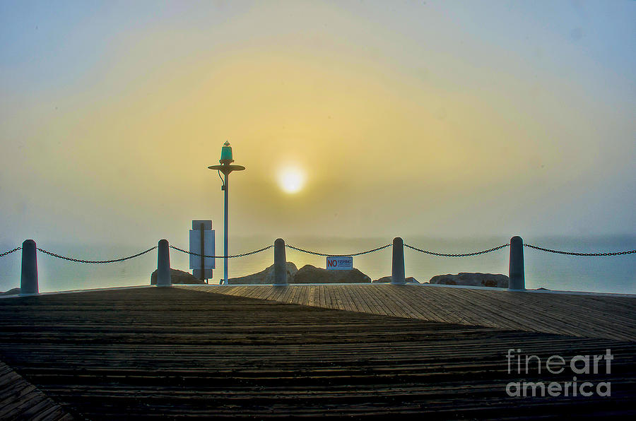 Sunburst in Fog Photograph by Joseph Hollingsworth