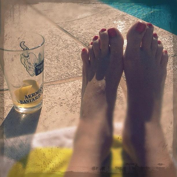 Summertime Photograph - Sunday Funday! #poolside #relaxing by Jennifer Augustine