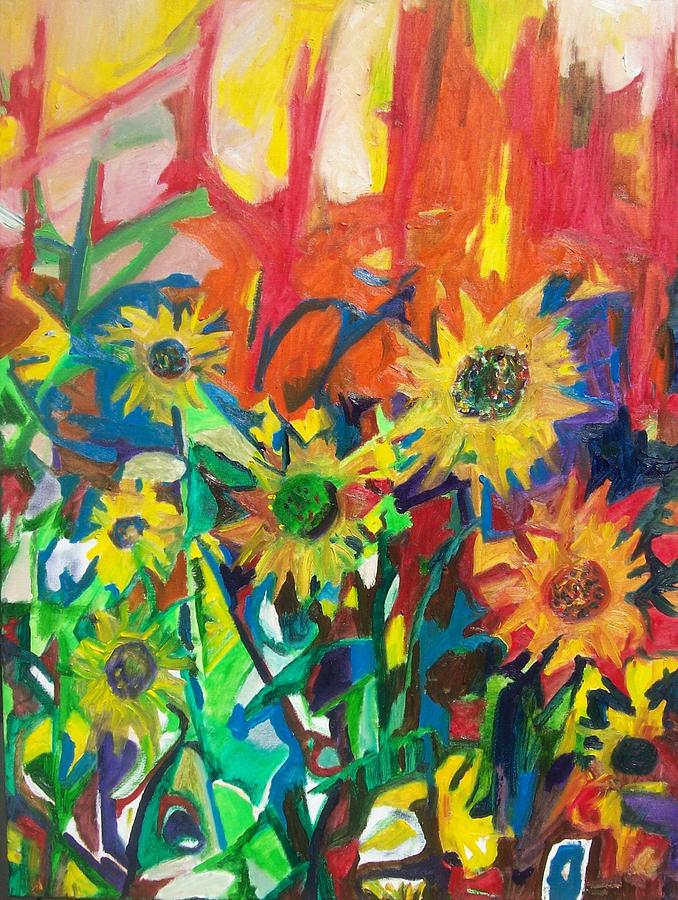 Flower Painting - Sunday Sun Spots by James Christiansen