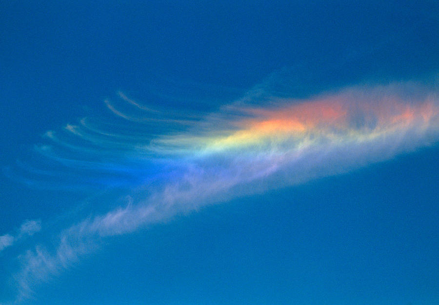 Sundog Seen In The Mojave Desert Sky, Usa Photograph by Sinclair Stammers