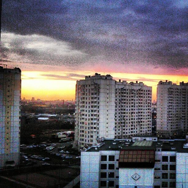 Sundown Comes To Moscow. (: Photograph by Orange Fox