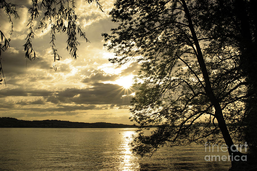Sundown In The Lake 1 Photograph by Bruno Santoro