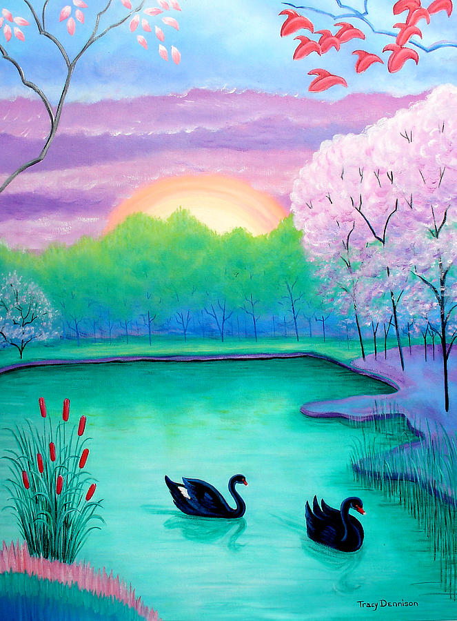 Sundown Painting by Tracy Dennison