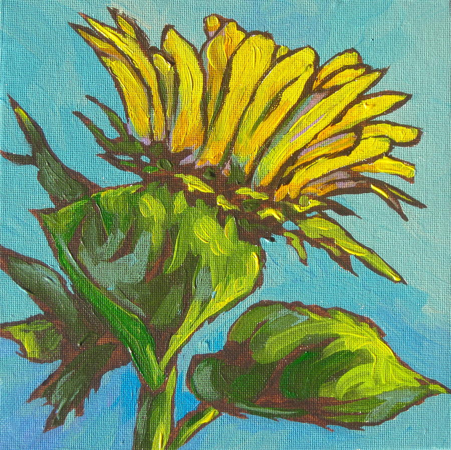 Sunflower 2 Painting by Sandy Tracey