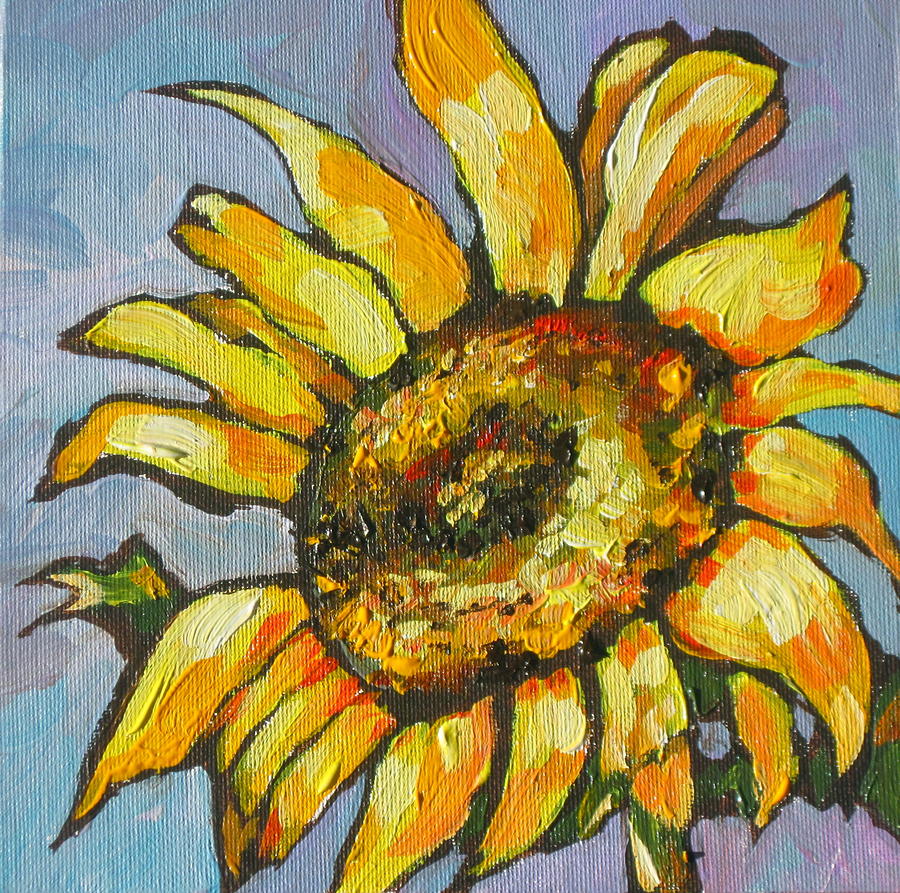 Sunflower Painting - Sunflower 4 by Sandy Tracey