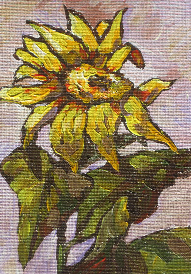 Sunflower 5 Painting by Sandy Tracey