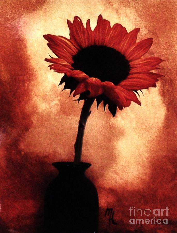 Sunflower Photograph - Sunflower All Aglow by Marsha Heiken
