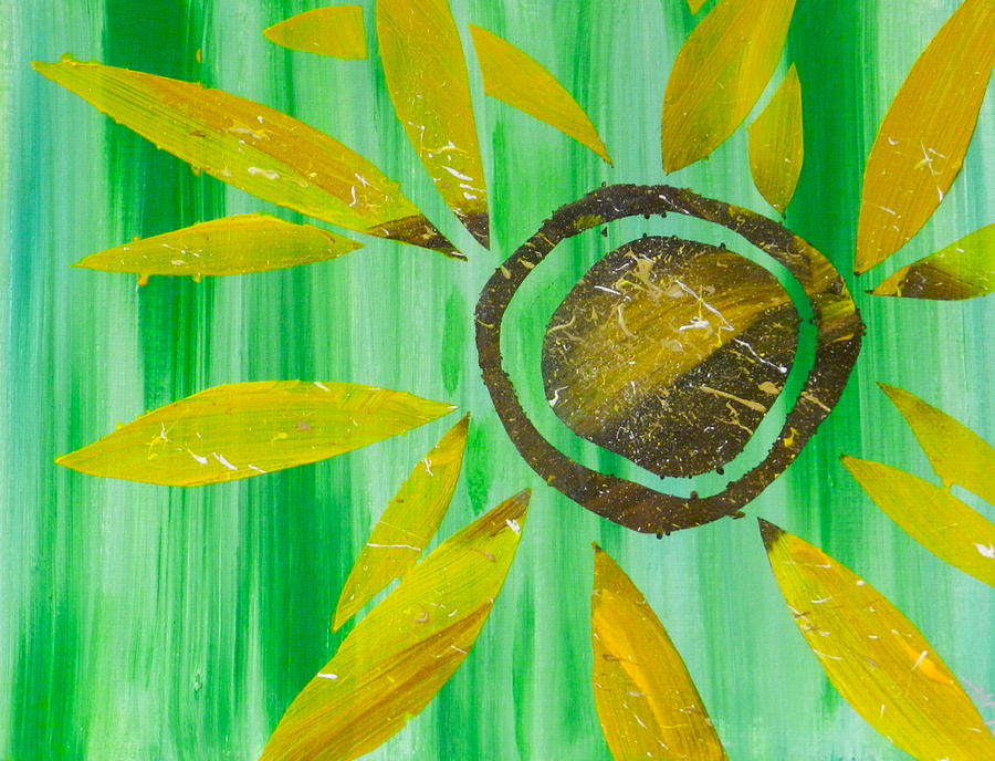Sunflower Painting - Sunflower by Heather  Hubb